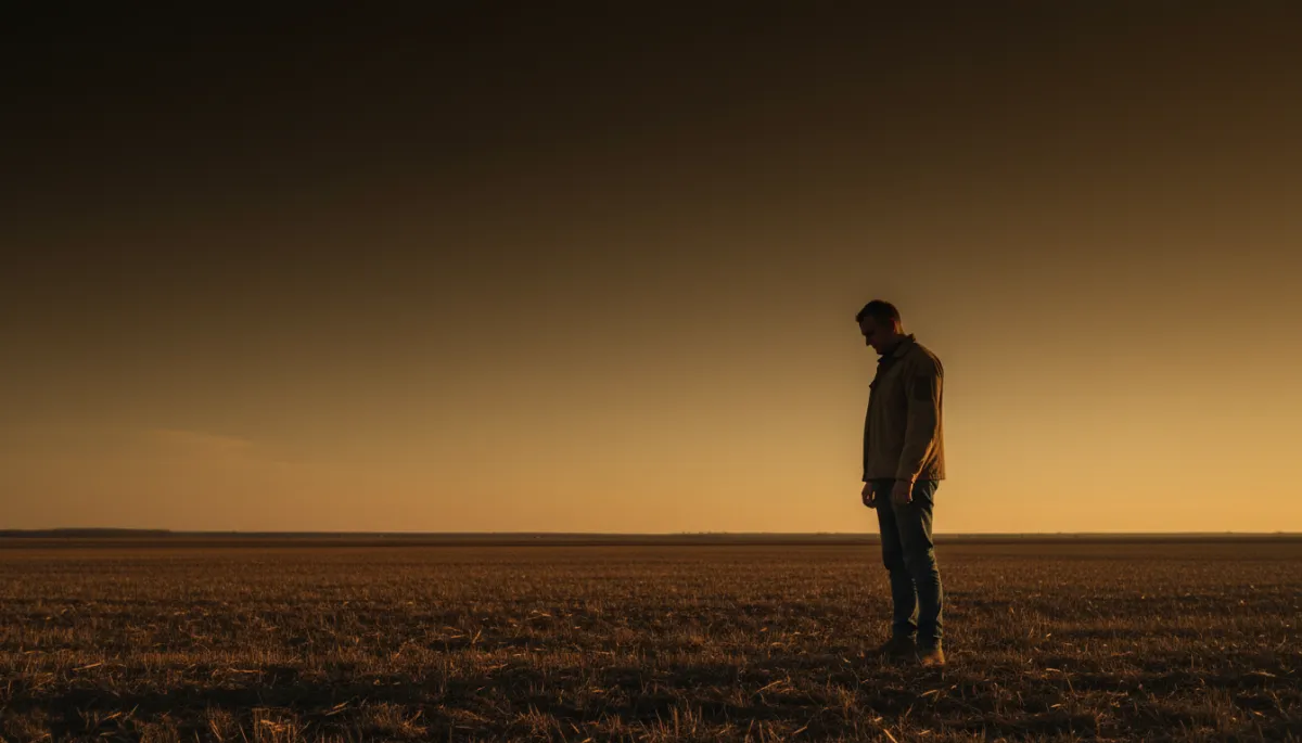 A veteran at the edge of an open field — purpose after service