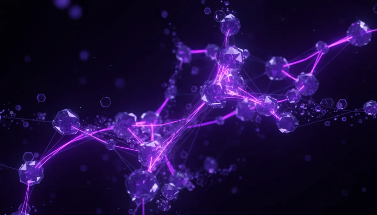 Abstract AI digital flow visualization in deep purple and electric violet representing AI automation for Florida businesses