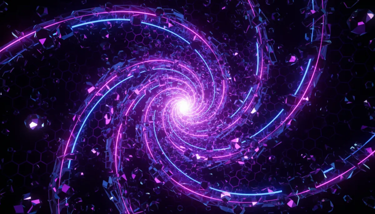 Abstract digital energy vortex β AI content automation for creators