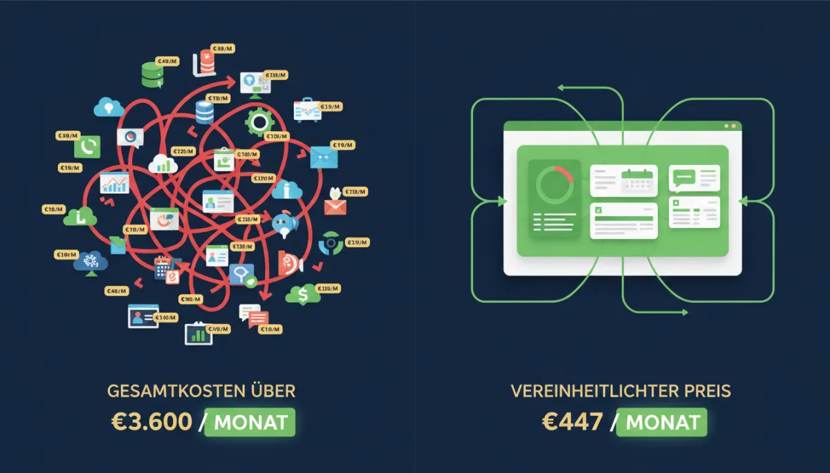 23 Software-Tools im Preisvergleich: Was lokale Unternehmen wirklich zahlen und was ein System kostet, das alles ersetzt