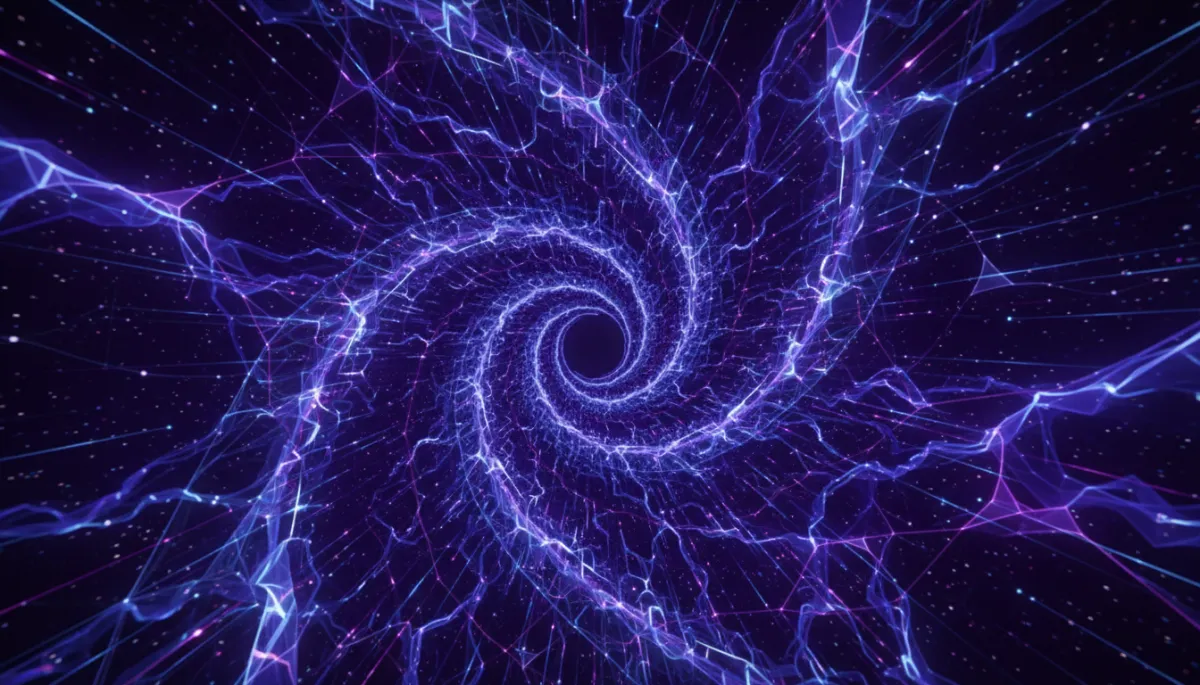 Abstract AI neural network data vortex in deep purple and electric violet β AI Employers Newsletter