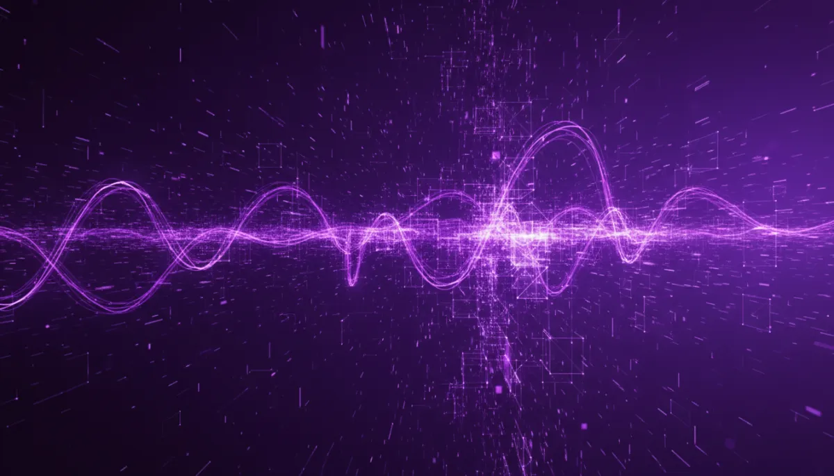 Abstract AI technology flow in deep purple and electric violet β AI Employers Newsletter