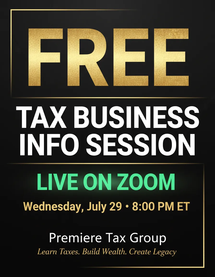 Premiere Tax Group — SMS Registration & Info Session Opt-In