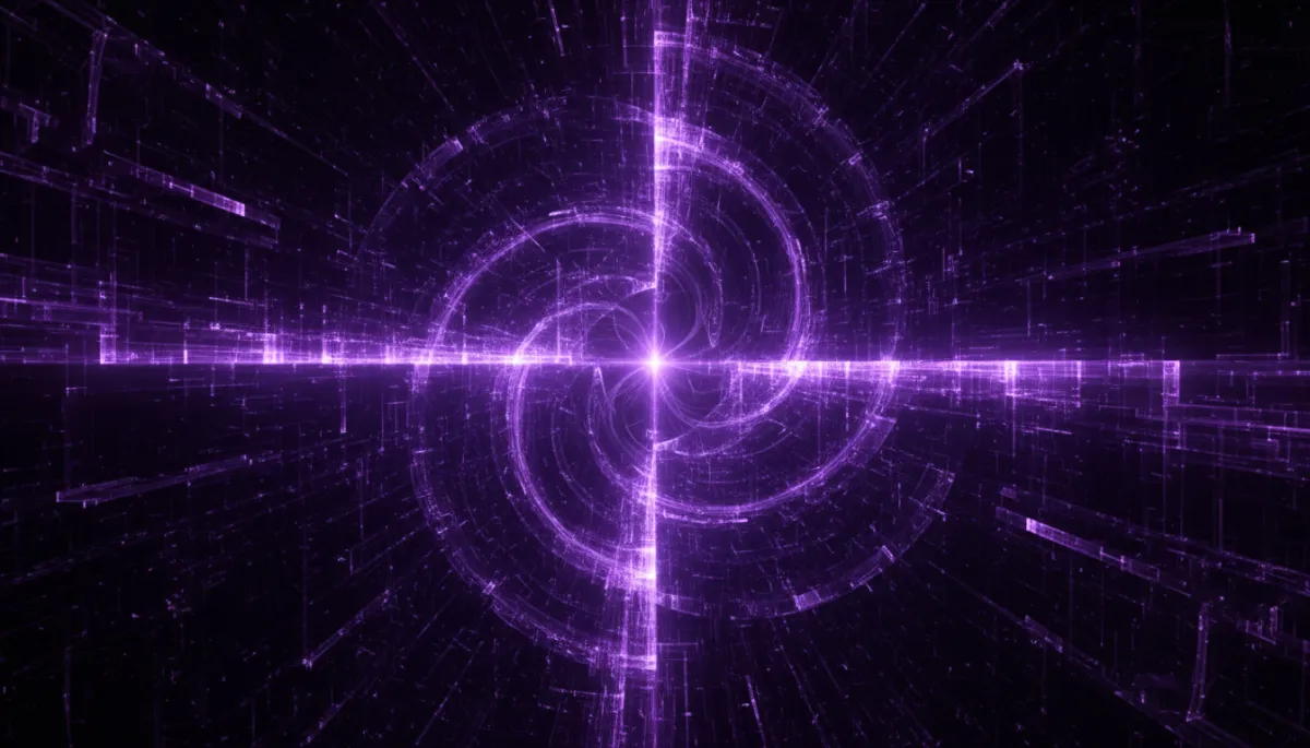 Abstract AI digital technology art in deep purple and electric violet — AI Employers Newsletter