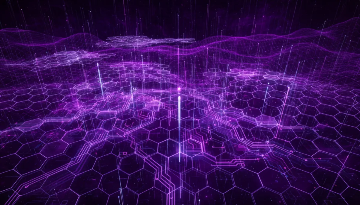 AI Strategy for Content Creators 2026 — Abstract Digital Data Flow