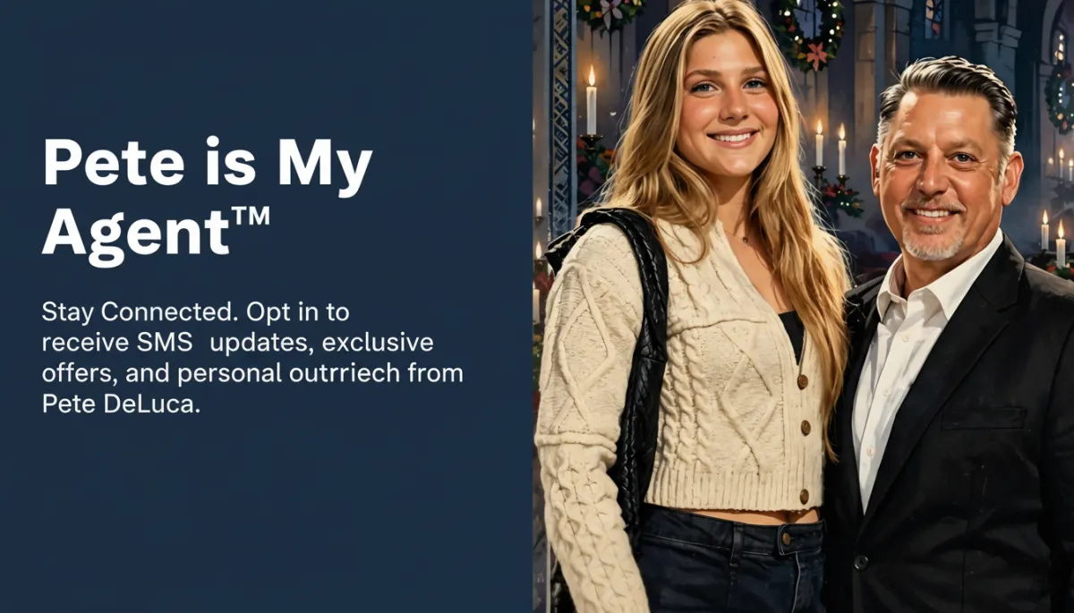 Pete DeLuca and Laura - PeteIsMyAgent SMS Opt-In