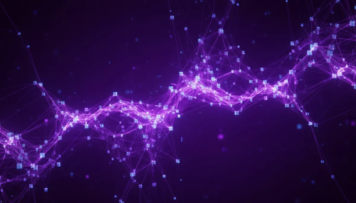 Abstract AI neural network visualization in deep purple and electric violet — AI Employers Newsletter