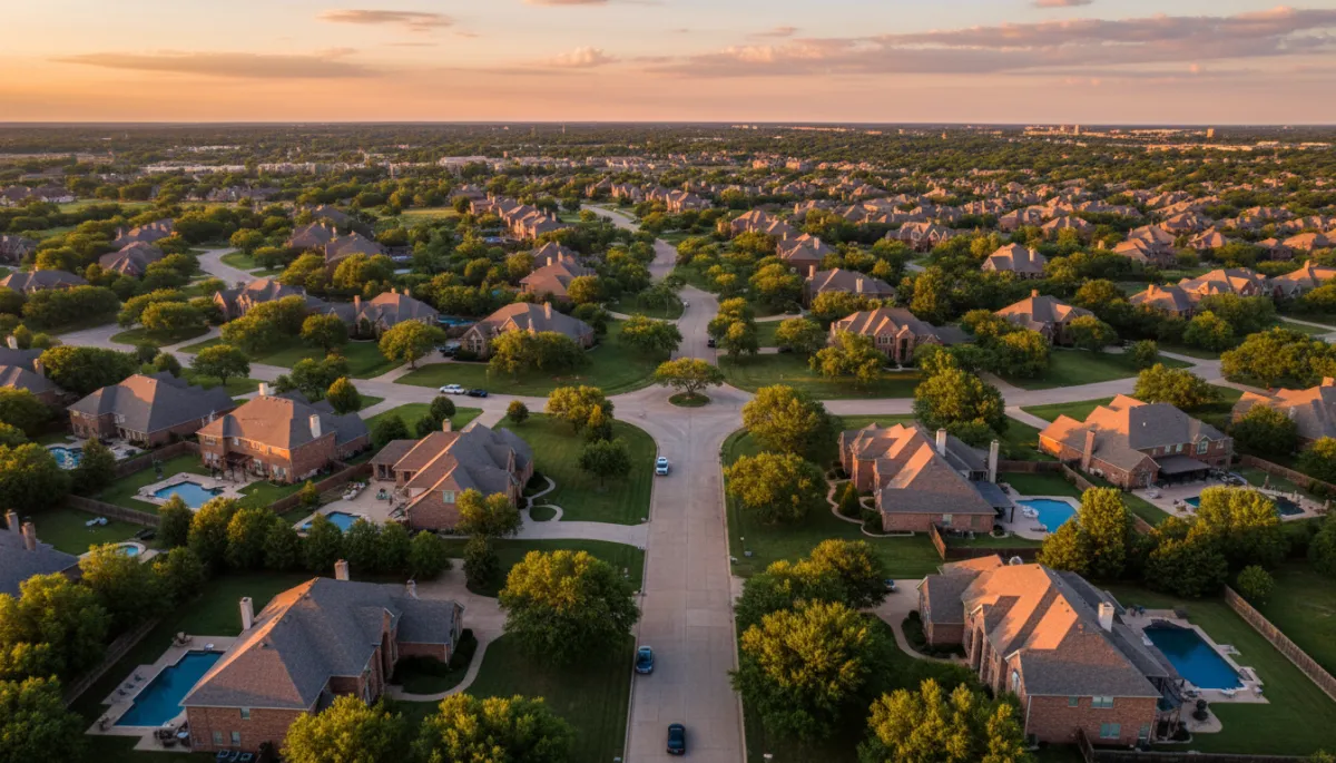 OKC metro suburban neighborhood at golden hour — rent vs buy guide 2026 from Brittany Yerby Realtor