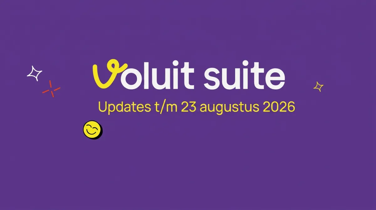 Voluit Suite Updates t/m 23 augustus 2026