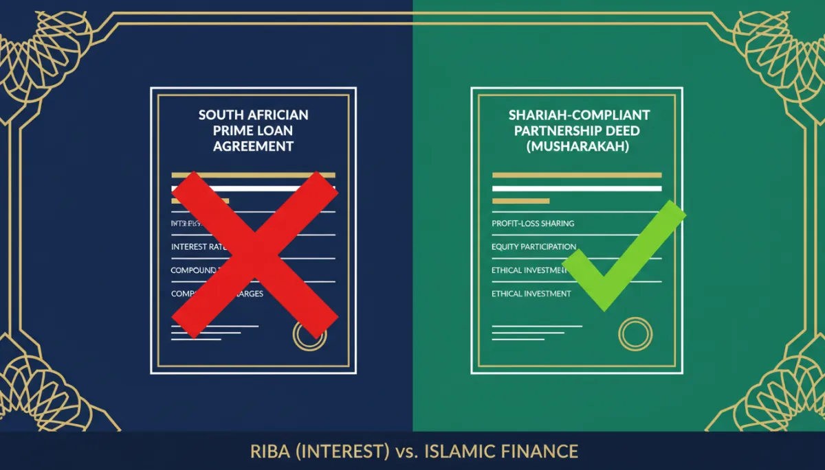 What is Riba? A South African Muslim's Complete Guide to Interest-Free Finance — MuslimFin article cover