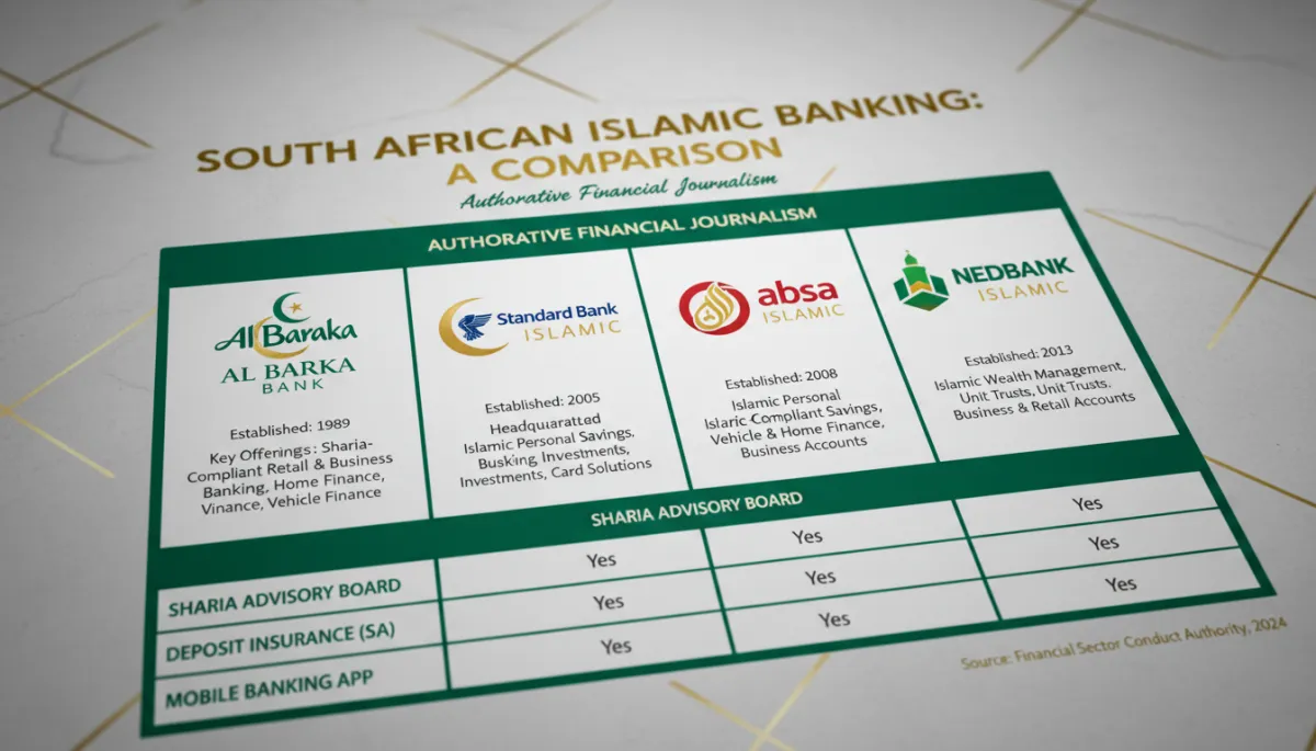 The Best Islamic Banks in South Africa — A Complete Comparison (2026) — MuslimFin article cover