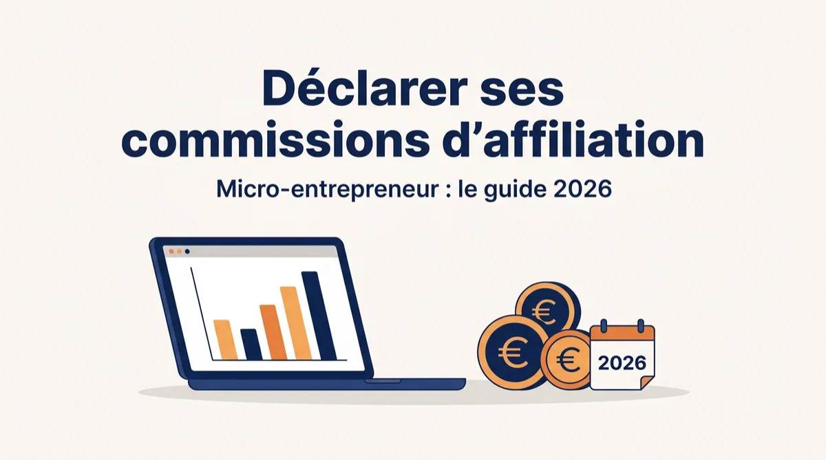 Déclarer ses commissions d'affiliation en micro-entrepreneur : URSSAF, impôts et TVA en 2026