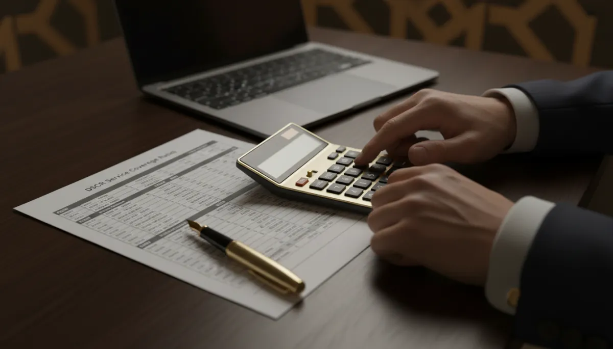 Investor calculating DSCR for a rental property using rent and PITI figures