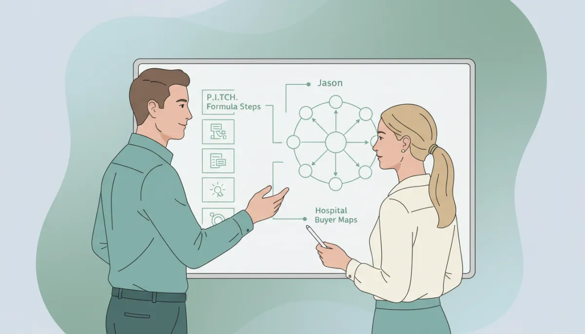 how to sell biotech — Jason teaching pitch structure to founder