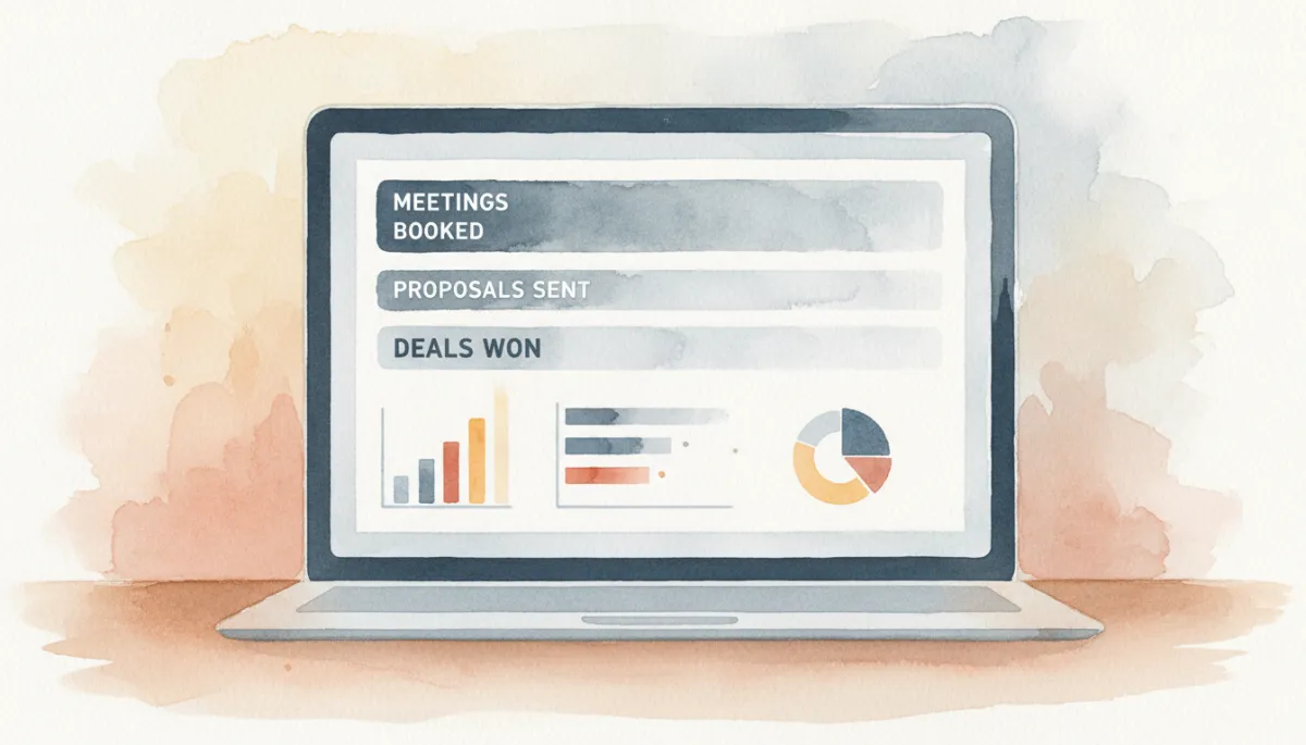 startup sales stack — simple analytics dashboard for founders