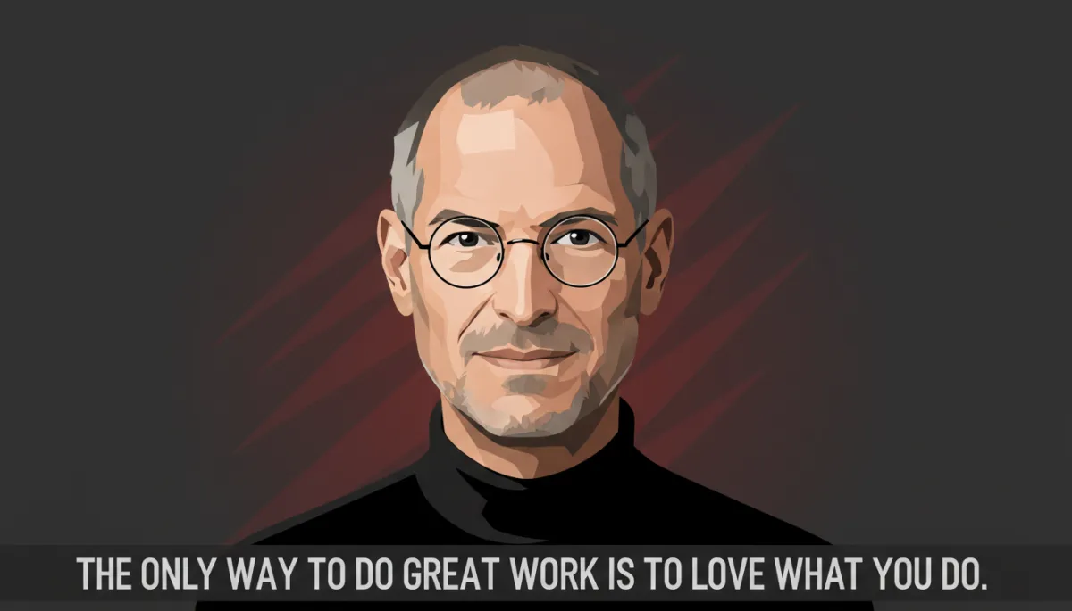Steve Jobs presenting a new product vision on stage