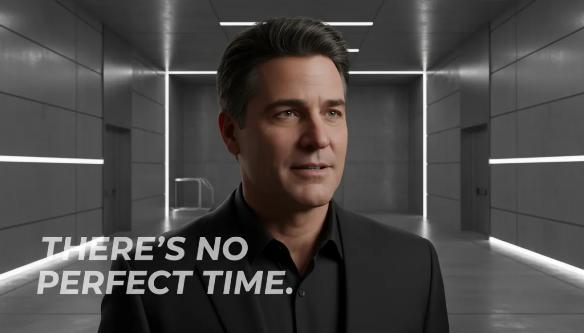 Mark Cuban portrait with quote overlay about urgency in sales