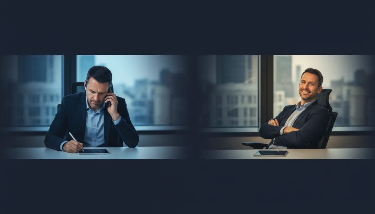 Founder becoming more confident during a sales call