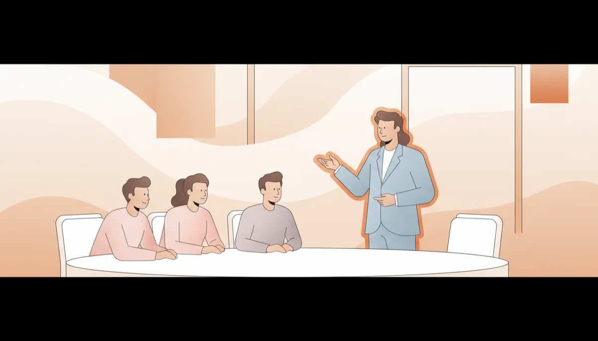 how to make a sales pitch compelling — founder delivering pitch