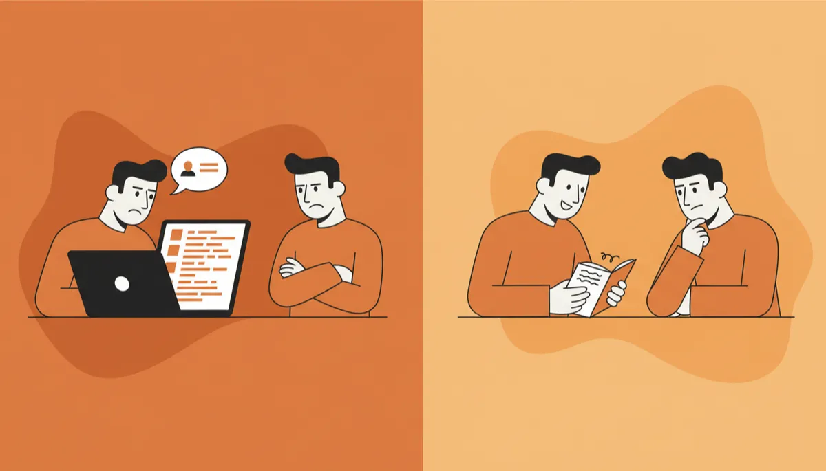 how to pitch without sounding salesy — authentic vs salesy pitch comparison