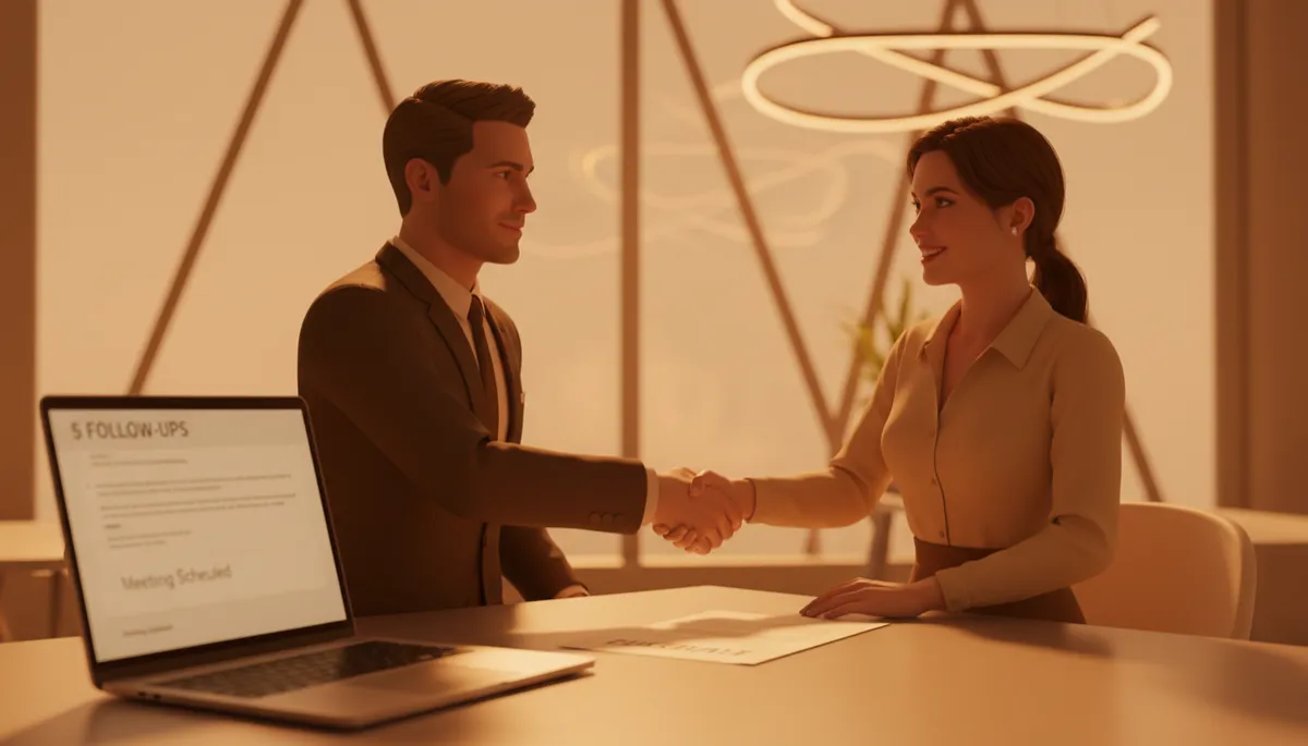 how many follow ups before giving up — startup founder closes deal after full follow-up sequence