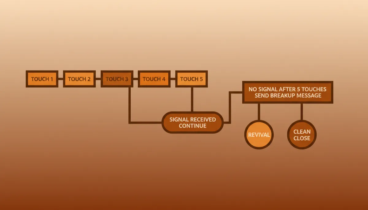 when to stop following up on a sale — follow-up sequence decision tree with breakup message when to stop following up on a sale — follow-up sequence decision tree with breakup message