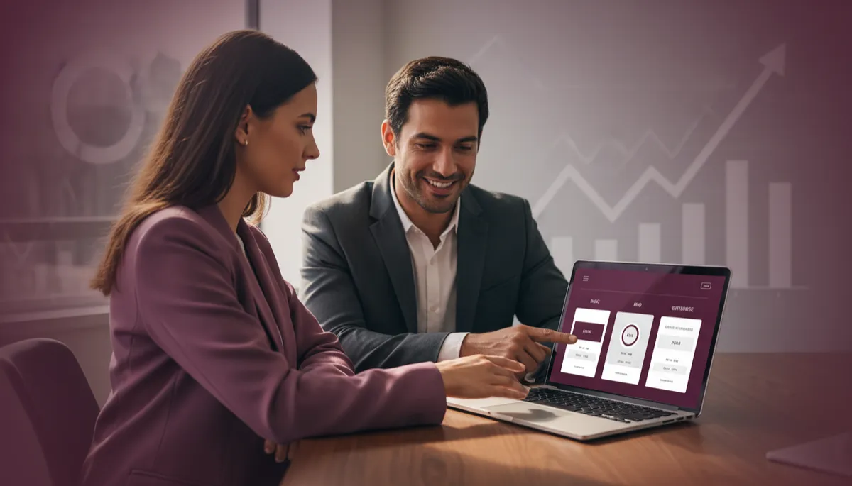 how to price high ticket services — founder presenting high ticket pricing tiers to client