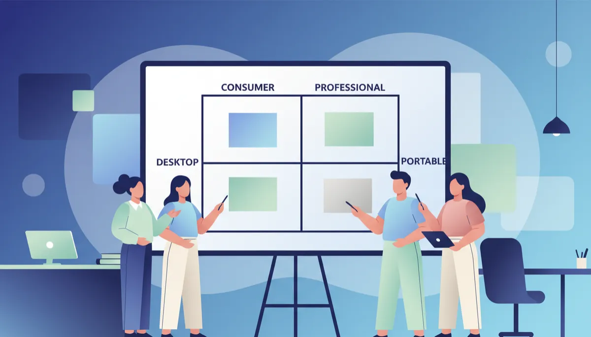 startup product market fit sales strategy — Jobs 2x2 product focus matrix for startup founders