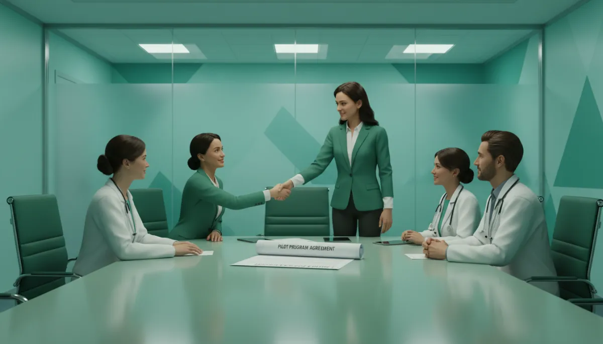 how to sell to hospitals and health systems as a biotech startup — biotech startup closes hospital pilot program agreement