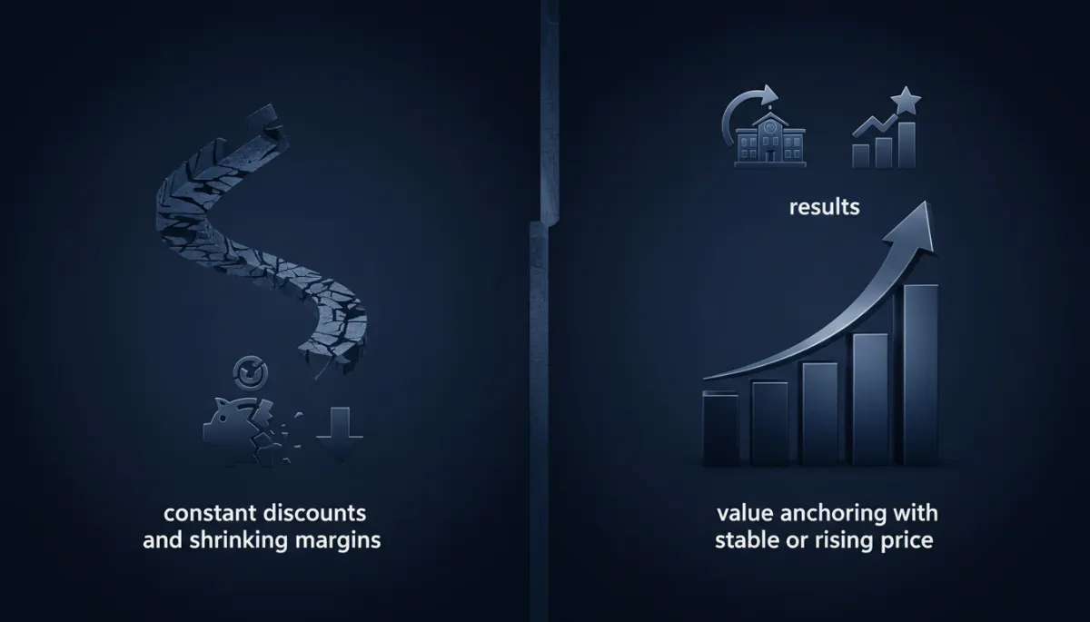 EdTech pricing strategy — value vs discount