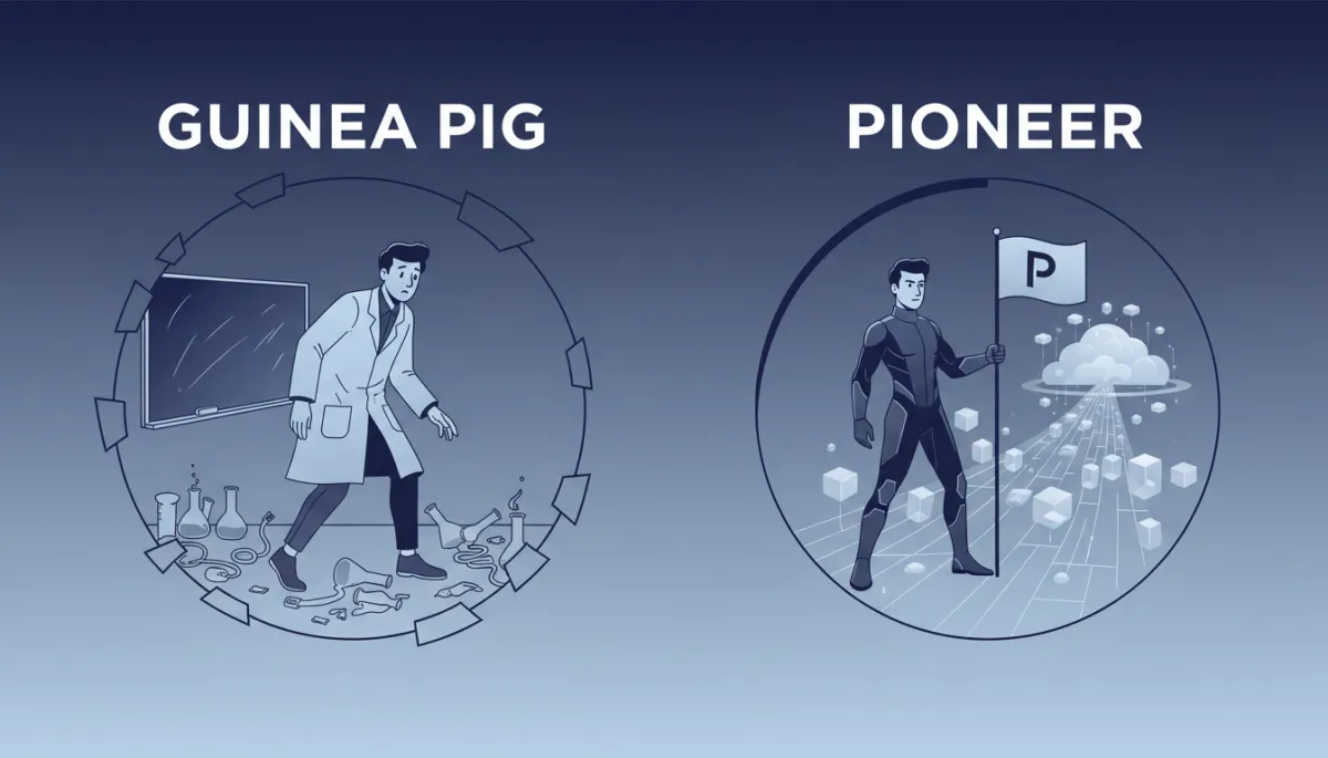 EdTech early adopters — pioneer identity frame