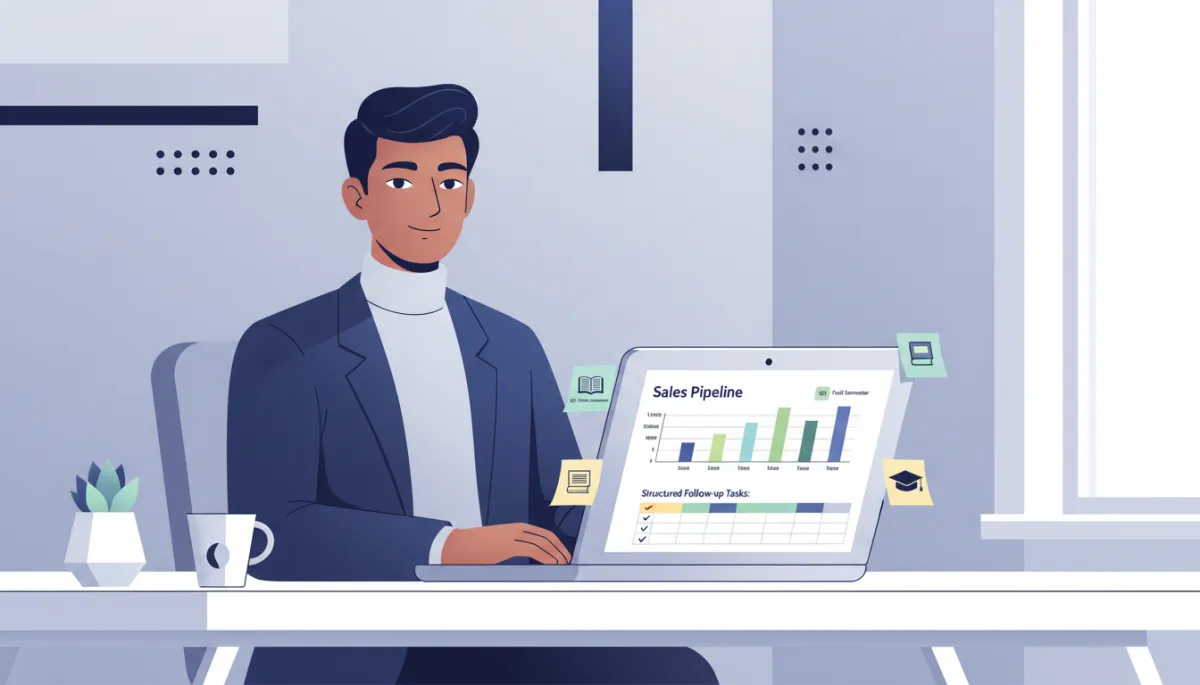 EdTech sales strategy long-term — founder managing pipeline
