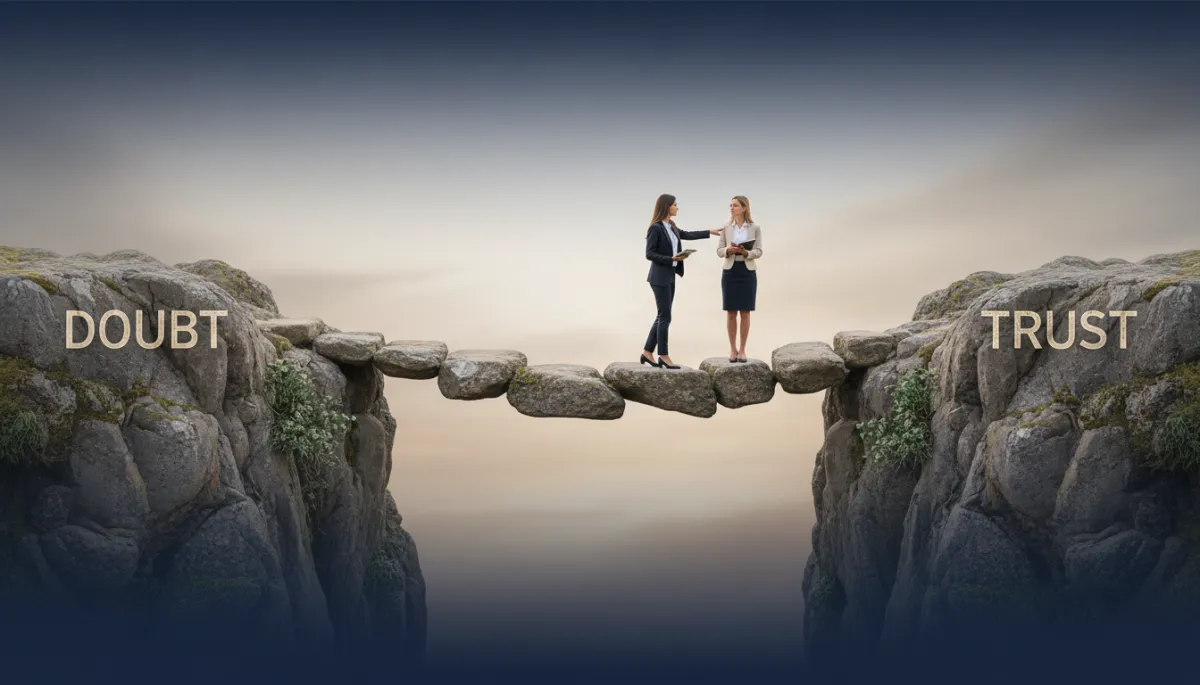 first-time EdTech founder sales — credibility gap technique