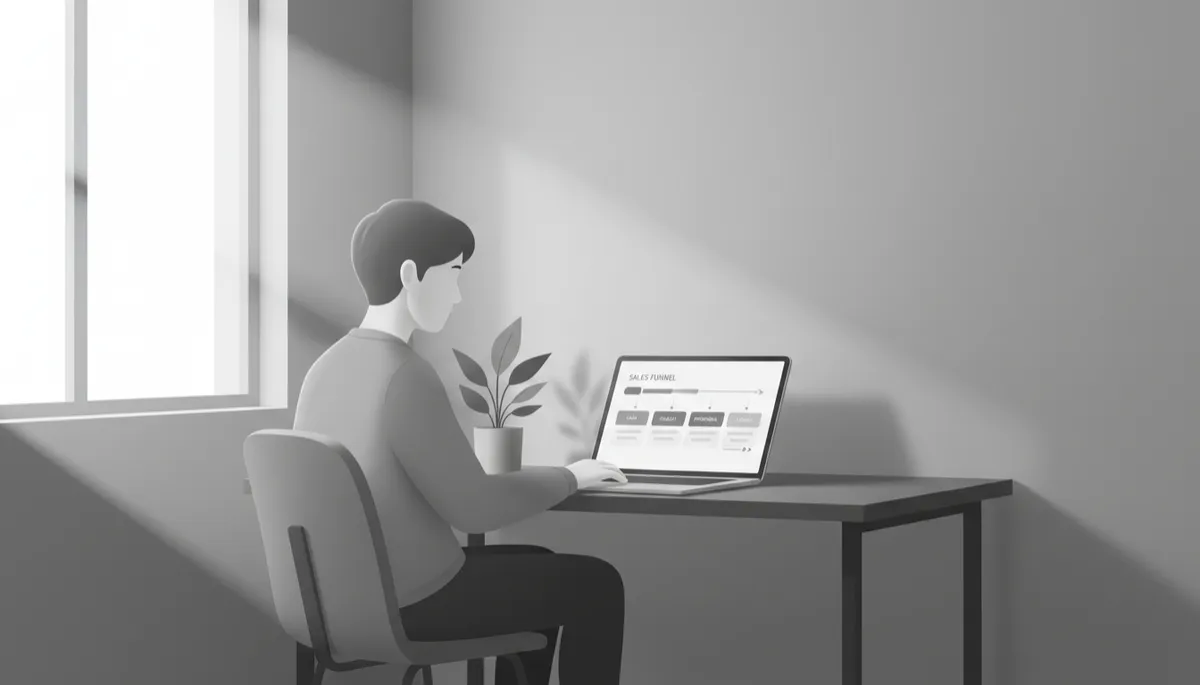 sales tech stack for startups — founder using lean CRM