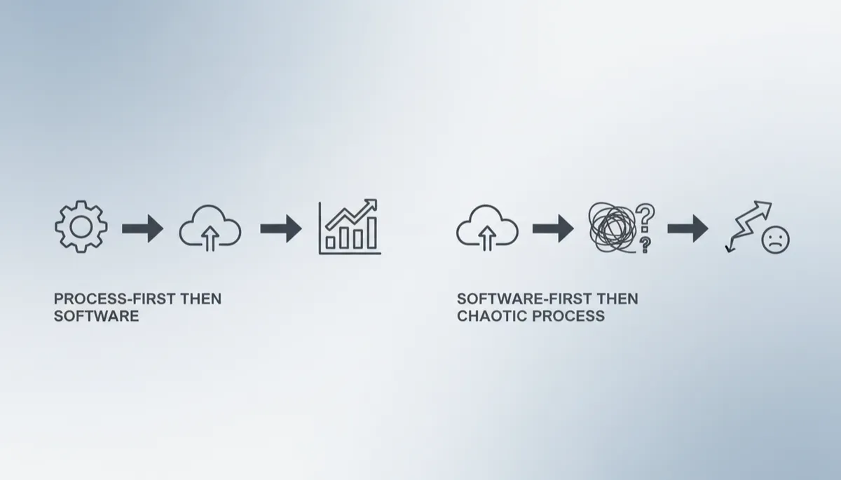 sales software for startup founders — process before tool