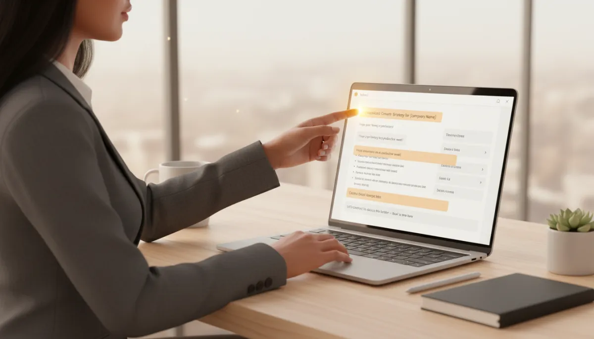 Founder refining a value-add sales email template on a laptop