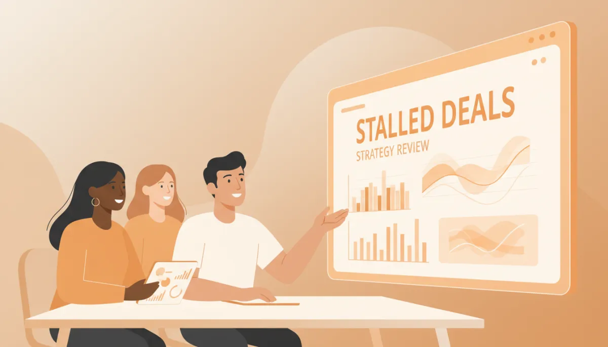Founding team reviewing stalled deals and planning follow-up strategy