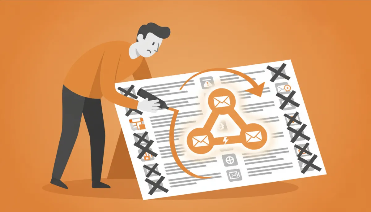 Founder simplifying a bloated email tech stack