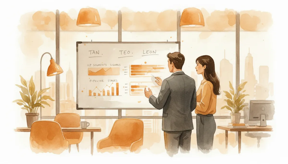 Tier 1 founders reviewing a structured sales prospecting dashboard
