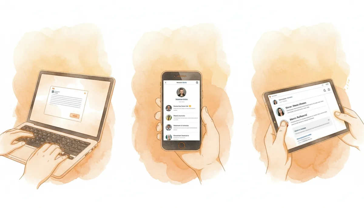 Founder coordinating email, LinkedIn, and warm referral outreach