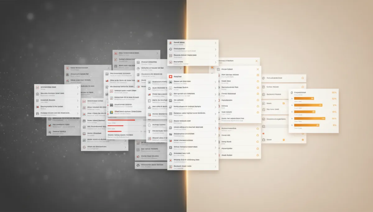Comparison of poor versus strong email deliverability and engagement in two inbox views