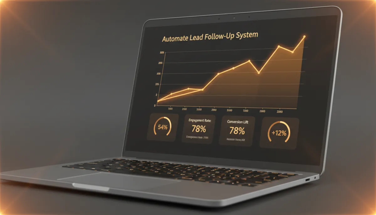 Analytics dashboard showing improved conversions from automated follow up