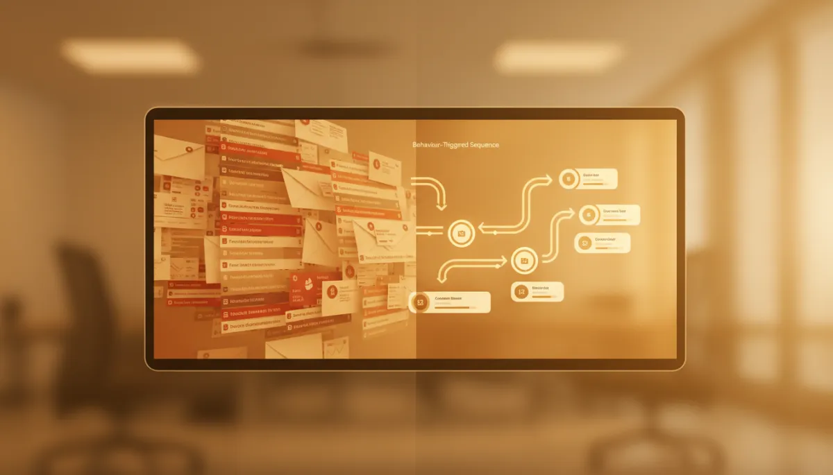 Comparison of manual inbox chaos versus automated follow up dashboard