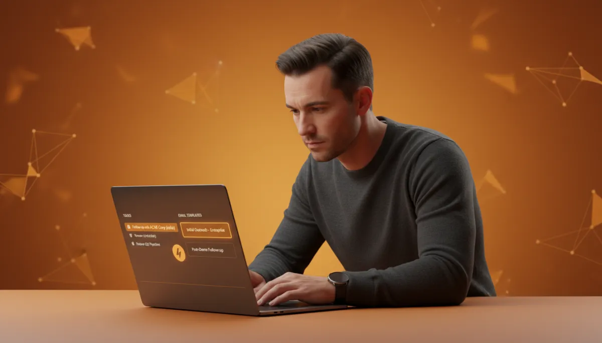 Founder reviewing a structured founder-led sales operating system