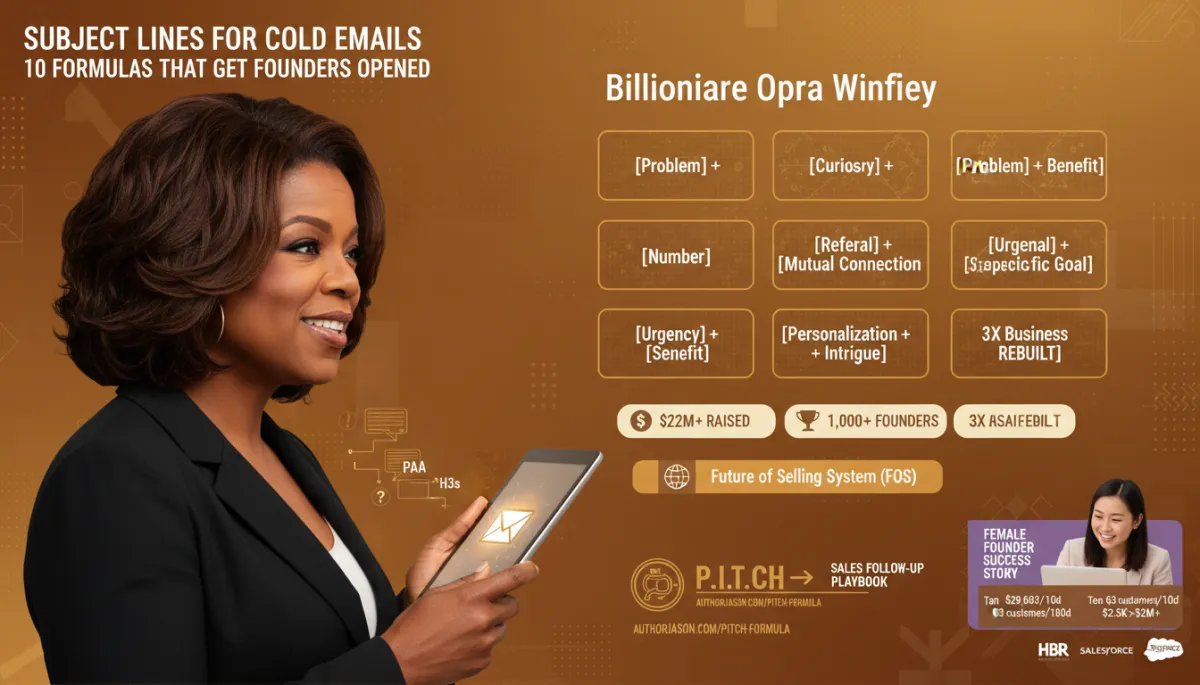 Subject Lines for Cold Emails formulas for startup founders