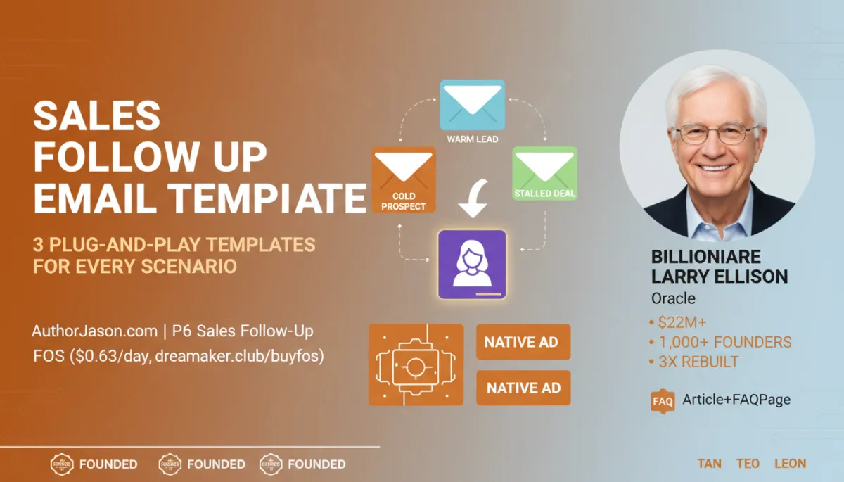 Sales follow up email template 3 plug-and-play templates for founders