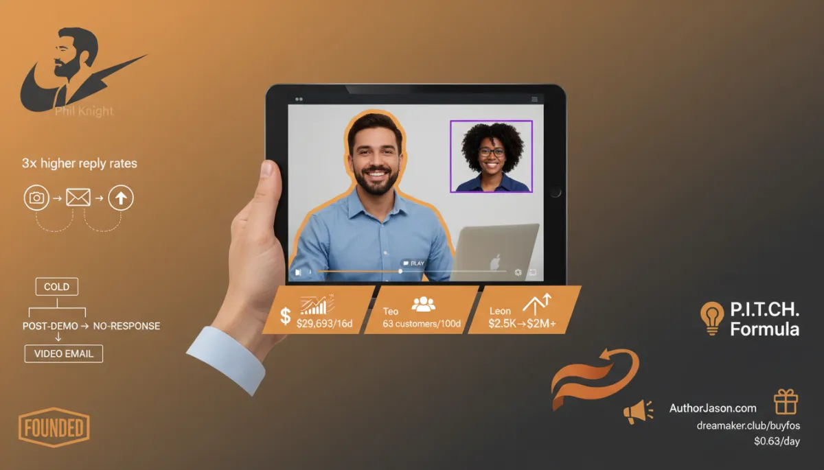 Video email follow up strategy for startup founders