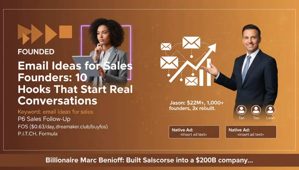 Email ideas for sales founders 10 hooks that start conversations