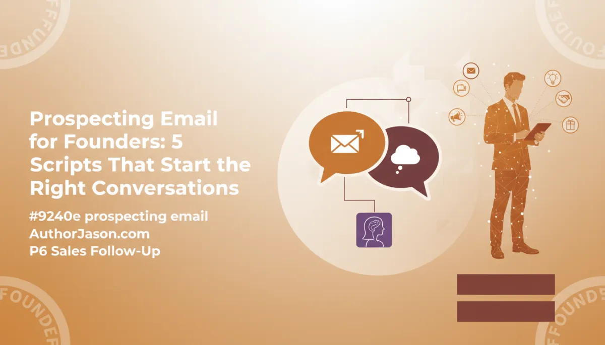 Prospecting email for founders 5 scripts that start the right conversations