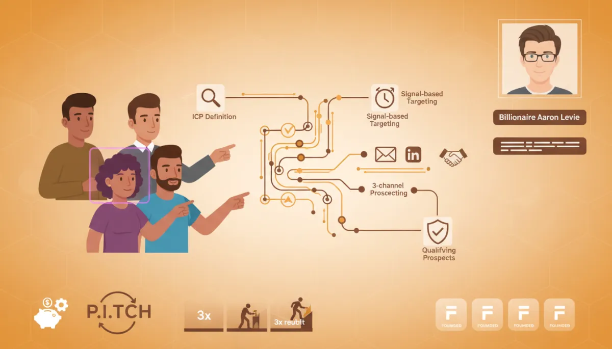 Sales prospecting for startup founders system that finds buyers